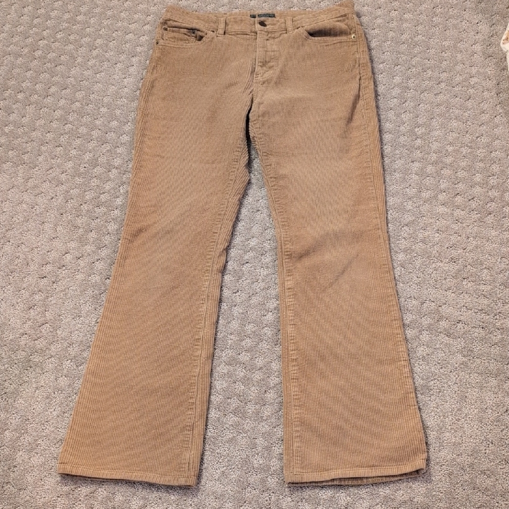 Ralph Lauren Brown Corduroy Boot Cut Pants Size 4